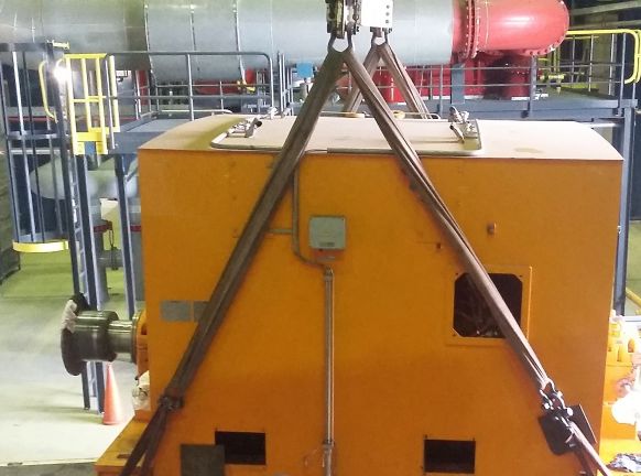 Rewinding 16,5 megawatt motor