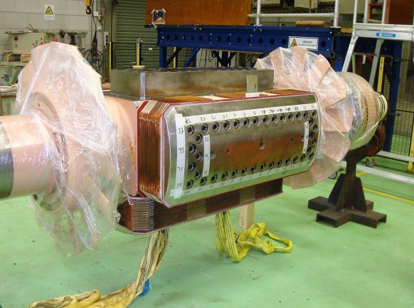 Rewinding of the rotor